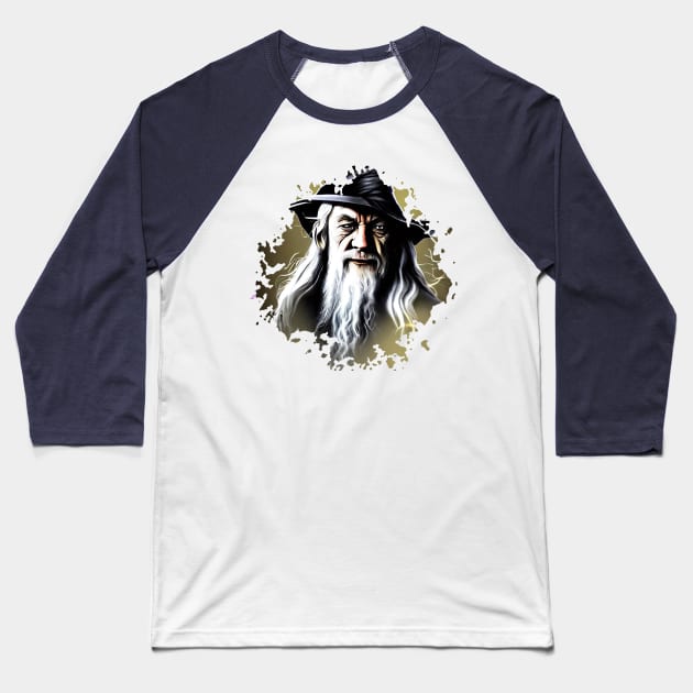 Lord of the rings (Gandalf) Baseball T-Shirt by Pixy Official